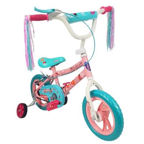 Bicicleta Infantil Niñas R12 Ruedas Auxiliares Goma Unibike - Ooh La La