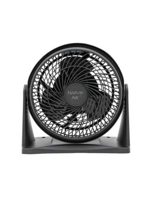 Narvik Ventilador de 9" 2 en 1: Piso y Pared 33W Silencioso con Aspas Plásticas, Modelo NA2009