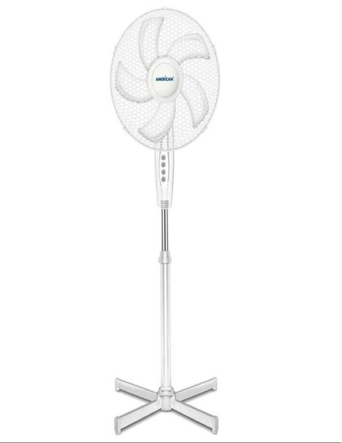 American Ventilador de Pedestal 7316, 16", 3 Velocidades, Blanco