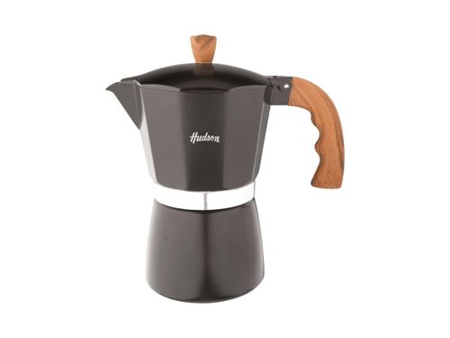 Cafetera De Aluminio Black Italiana Induccion 6 Tazas