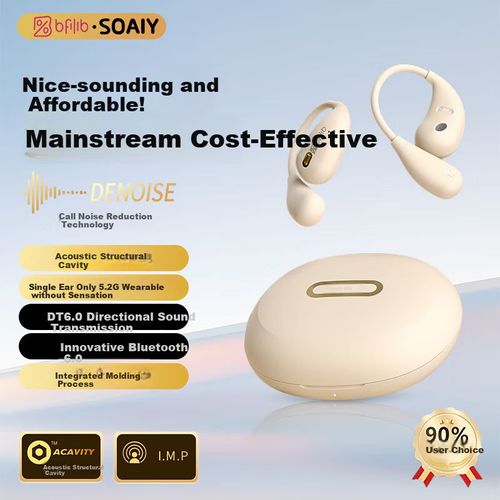 Audífonos Inalámbricos Soaiy St6Pro Blanco Diseño Abierto