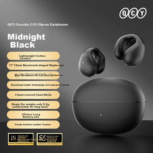 Audífonos Inalámbricos Qcy Crossky C10 Negro Ipx4