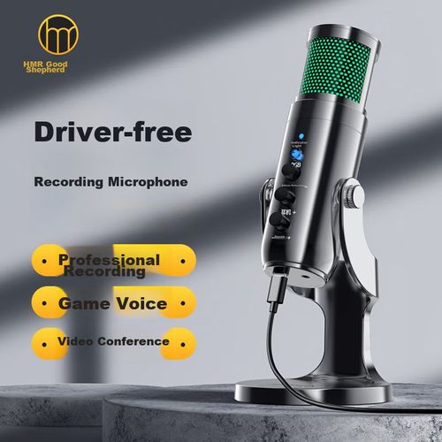 Micrófono Shepherd K68 Usb Alámbrico Condensador Negro