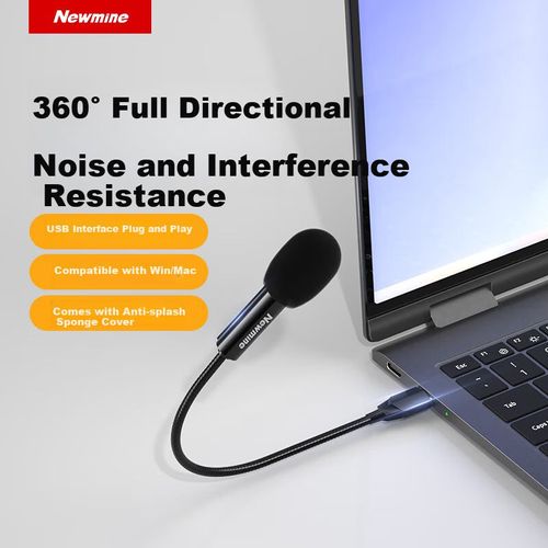 Micrófono Newmine Zm11 Usb Alámbrico Negro