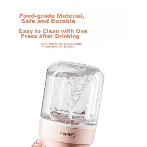 Licuadora Portátil Midea Mj-Lz106 Naranja 80W Inalámbrico Recargable