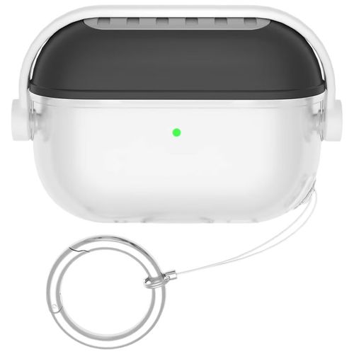 Funda Silicona Airpods Pro 2 Negra Semitransparente