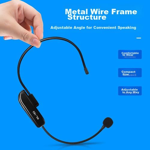 Micrófono Sast Ok-33A Inalámbrico Con Headset Negro