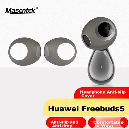 Almohadillas Protectoras Masentek Huawei Freebuds 5 Negro Translúcido