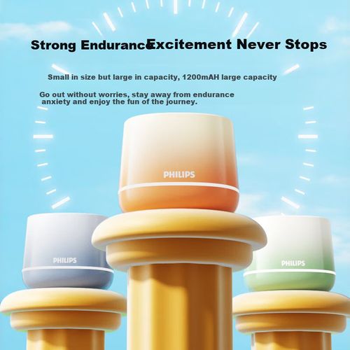 Bocina Philips Bluetooth 5.4 Mini Azul Degradado