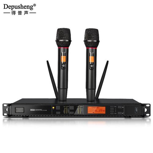Micrófono Depusheng Inalámbrico Doble Fm Antirretroalimentación