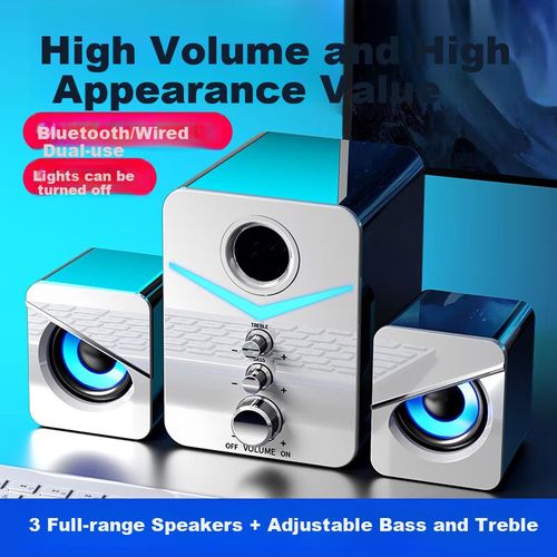 Bocina Sada D-221 Bluetooth 2.1 Blanco Luz De Luna