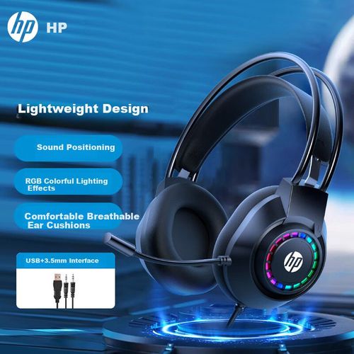 Audífonos Alambricos Hp 1600 Negro