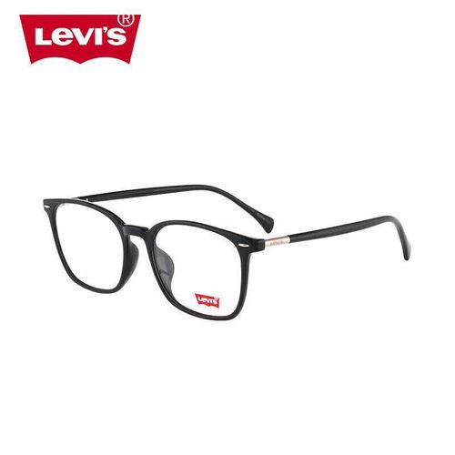 Lentes Levi'S, Montura Óptica Cuadrada Negra Y Ligera Para Hombre Y Mujer, Mod. Ls03099