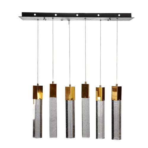 Lámpara de Techo con Chip LED Cristal Cortado Star 6 Luces