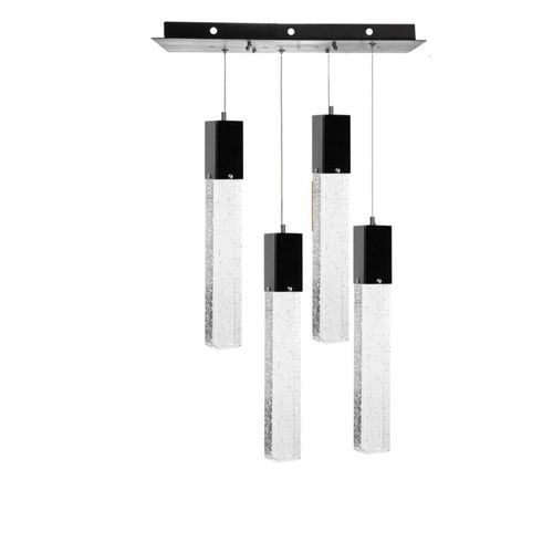 Lámpara de Techo con Chip LED Star Cristal Cortado 4 Luces