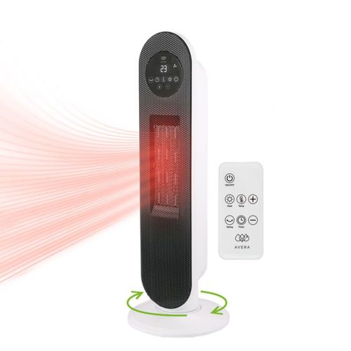 Calefactor De Torre Cerámico con control remoto Avera CAL01B