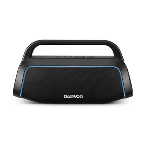 Bocina Bluetooth Inálambrica Portátil Recargable Radio Fm Tws Modelo Journey DW806 Color Negro