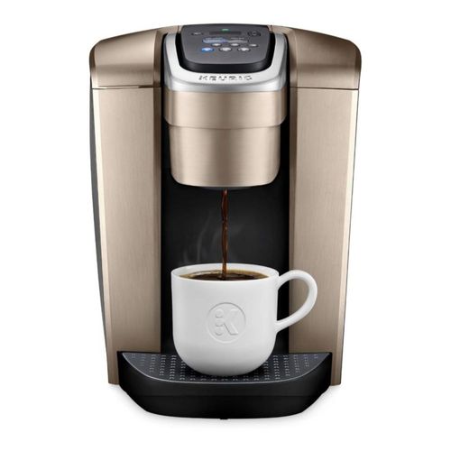 Keurig Cafetera K-Elite, cafetera de vainas K-Cup de una sola porción, con capacidad de café helado – Color Oro