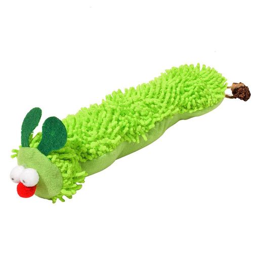 Juguete para gatos, oruga de peluche, resistente a arañazos y mordeduras, relleno de hierba gatera.HOGAWAY