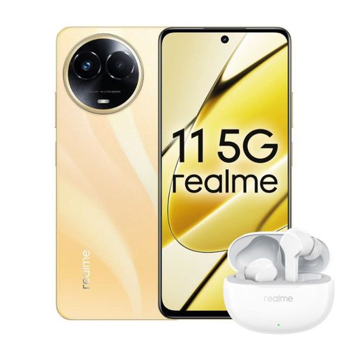 Realme 11 256GB Telcel Dorado más Realme Buds T100