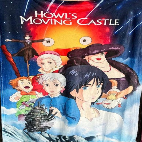 Exclusiva! Cobija Frazada Ultra Suave Pelicula Anime El Increíble Castillo Vagabundo