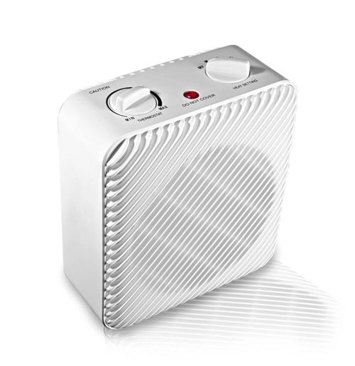 Calentador Eléctrico Pelonis 500 W, 3 Velocidades, Termostato Ajustable Color Blanco (Reacondicionado)