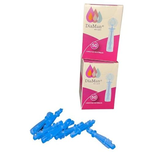 Lancetas Para Glucómetro Diaman Pack De 100 Pzas.