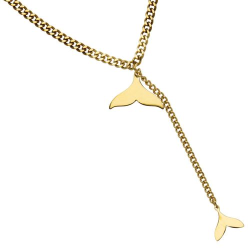 Gargantilla Cola de Sirena 45cm Acero Inoxidable Tono Dorado EH22