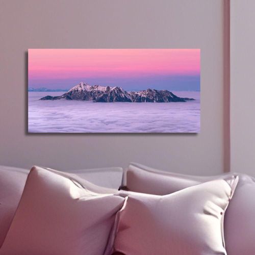 Cuadro Decorativo Paisaje 20x30cm Ocaso Alpino