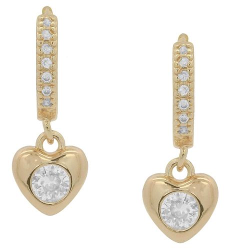 Arete Corazón Colgante Horoz Chapa de Oro 18K EH109