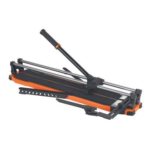 AMEK ofrece cortador de azulejos gran formato 63 cm EXPERT CAZ-60BX, preciso y resistente, incluye maletín para transporte seguro y cómodo.