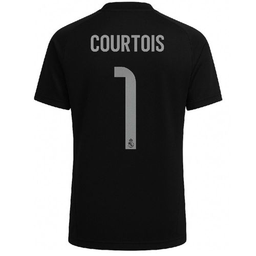 Increible! Jersey Playera Thibaut Courtois 1 Edicion Especial Black Dragon Merengue Exclusivo