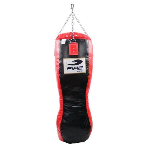 Costal de Box Fire Sports PU punching bag Negro-Rojo 120cm con relleno