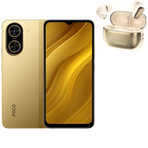 Xiaomi POCO C71 4 GB RAM 128 GB ROM Dorado con Audifonos SABALA ST 766