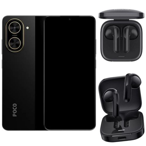 Xiaomi POCO C71  4 GB RAM 128 GB ROM Negro con Audifonos Redmi Buds 6 Active