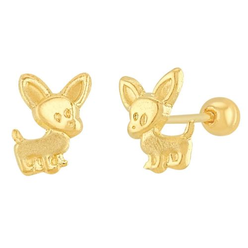 Broquel Oro 10K Horoz Perrito E11562 V11