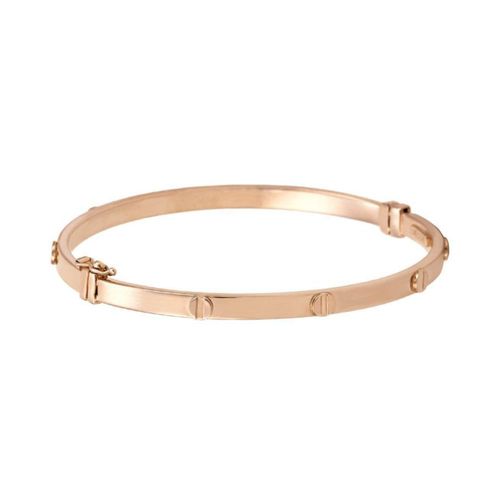 Brazalete dama oro rosa 14k CRISTAL JOYAS GEABR244R