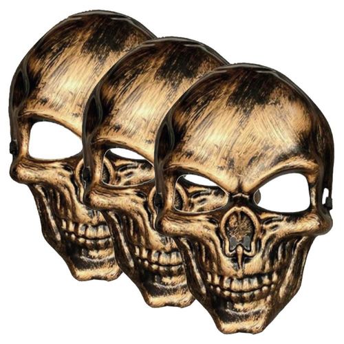 Mascaras de Halloween MXZUL-003 SkullBronze Calaveras Caretas de Terror