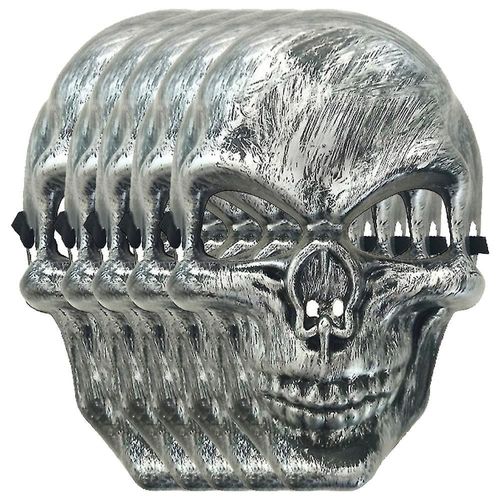 Calaveras Cosplay Terrorifico MXKVL-005 SkullSilver Halloween Mascara Costum