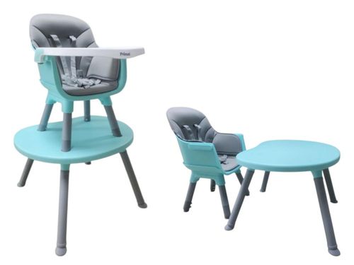 Silla Periquera Prinsel Bistro 3 En 1 Acolchonada Mesita Aqua