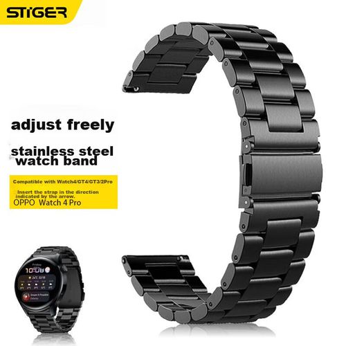 Correa De Acero Inoxidable Stiger Para Huawei Watch Gt Negro
