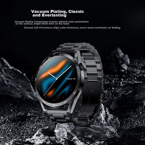 Correa De Acero Inoxidable Canghua Modelo 8 Negra Para Huawei Watch Gt4/Gt5/Gt3/Gt2 Pro/Watch 4/4 Pro/Honor Magic2