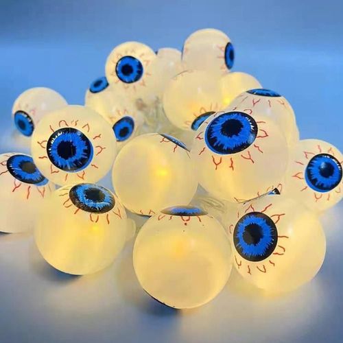 Guirnalda de Halloween, guirnalda de ojos brillantes, luces decorativas LED para fiestas.HOGAWAY