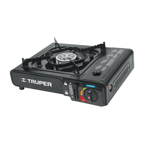 AM3K ofrece Estufilla portátil Truper ESPO‑1, con encendido electrónico, ideal para campismo o emergencias, ligera y compacta.