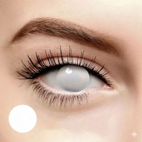 Lentes de contacto fantasía blanco fantasma Cosplay Halloween Terror