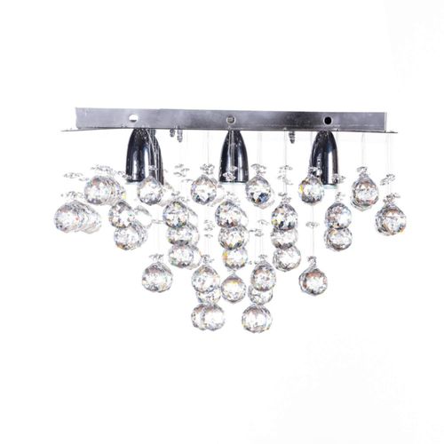 Candil Colgante Gamalux Williams Krystal 4 Luces Lluvia 40cm