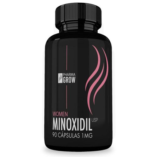 Pharma Grow Minoxidil 1mg Anticaída Cabello Mujeres 90 Caps