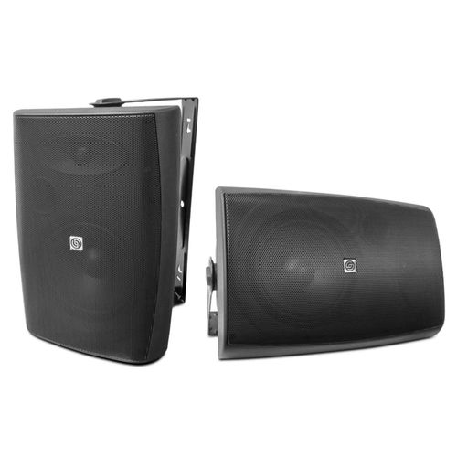 Par Bocina Bafle Ambiental W80.100BLACK Reja Anticorrosión 8pulg Steelpro