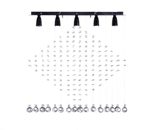 Candil Colgante Gamalux Williams Krystal Rombo de 5 Luces
