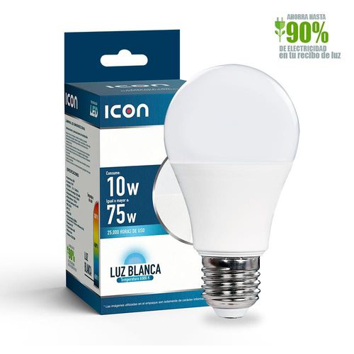ICON Pack 20 Focos Led 10W Ilumina 75W Luz Blanca